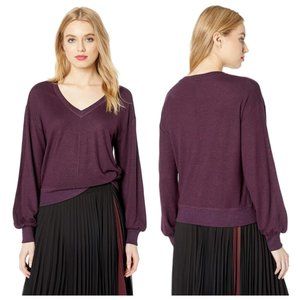 PAIGE Arizona Top in burgundy